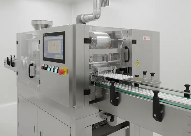 Automated blister packing machine for pharmaceutical-grade tablet packaging