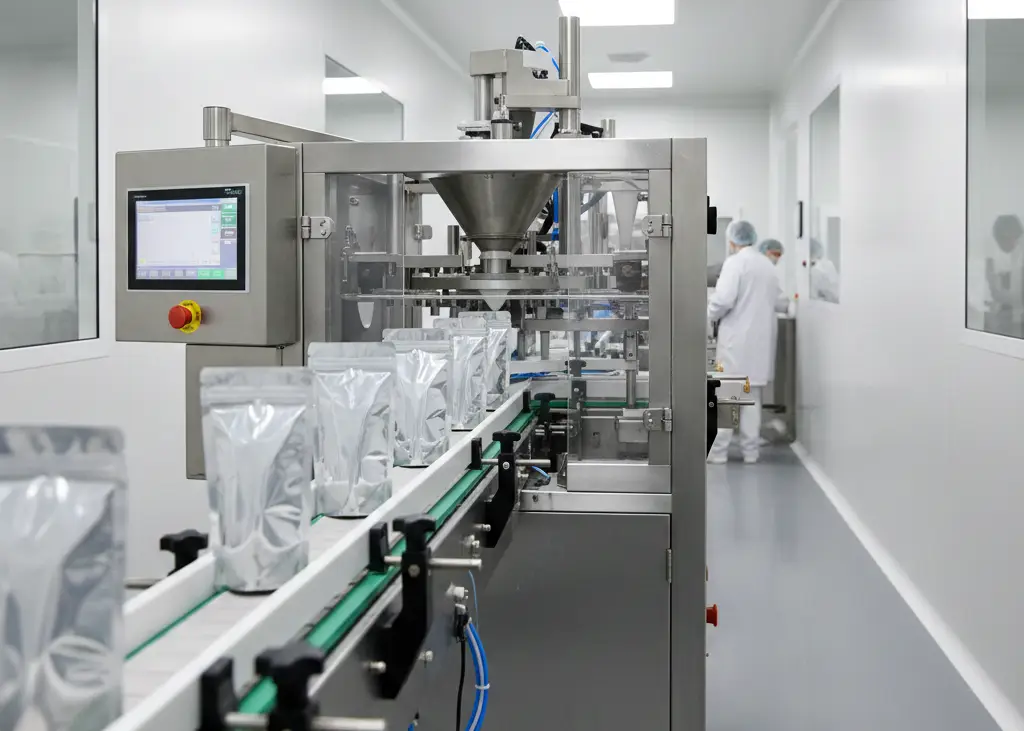 High-speed pouch packing equipment for powder and supplement filling